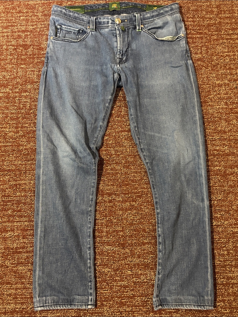 Tramarossa Leonardo medium wash slim leg designer denim men’s 33 euro jeans